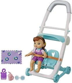 Hasbro Baby Alive Passeggino Con Bambola Che Scalcia