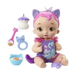 MATTEL Bambola Interattiva Gattina Pappa E Nanna, Bambolotto My Garden Baby -Mattel Negozio bambola interattiva gattina pappa e nanna my garden baby