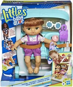 Hasbro Baby Alive Passeggino Con Bambola Che Scalcia -Mattel Negozio bambolotto con passeggino