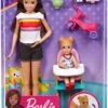 MATTEL Barbie Babysitter Skipper Con Bambola E Seggiolone Pappa, GHV87