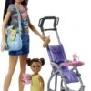 MATTEL Barbie Babysitter Skipper Con Carrozzina -Mattel Negozio barbie babysitter passeggino