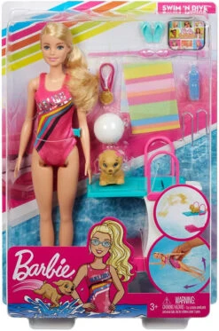 MATTEL Barbie Bambola Nuotatrice Con Accessori