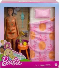 MATTEL Barbie Playset Camera Da Letto, Bambola E Lettino GRG86
