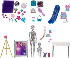 MATTEL Barbie Color Reveal Festa A Sorpresa - Mega Set Con Bambola Barbie, Chelsea, 2 Cuccioli E Oltre 50 Accessori A Tema Festa -Mattel Negozio barbie color reveal mega surprise