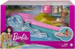 MATTEL Barbie Con Motoscafo, Bambola Con Barca Galleggiante E Accessori