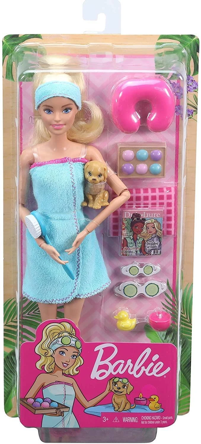 MATTEL Barbie Snodata Wellness Spa | Bambola Con Accessori 4 MATTEL Barbie Snodata Wellness Spa | Bambola Con Accessori - immagine 2