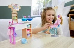 MATTEL Barbie Alla Spa, Playset Con Bambola, Cagnolino E Accessori -Mattel Negozio barbie spa bambola con playset da gioco
