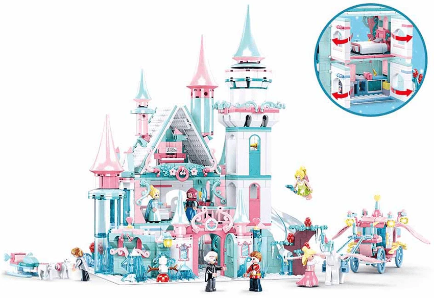 Sluban Costruzioni Castello Di Ghiaccio 1324pz 4 Sluban Costruzioni Castello Di Ghiaccio 1324pz - immagine 2