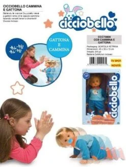 GIOCHI PREZIOSI Cicciobello Cammina E Gattona - Bambolotto CCB73000 -Mattel Negozio ciccio bello cammina e gattona