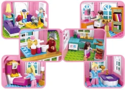 Sluban Costruzioni Casa Dei Sogni 896pz 8 Sluban Costruzioni Casa Dei Sogni 896pz -Mattel Negozio costruzioni compatibili per bambina