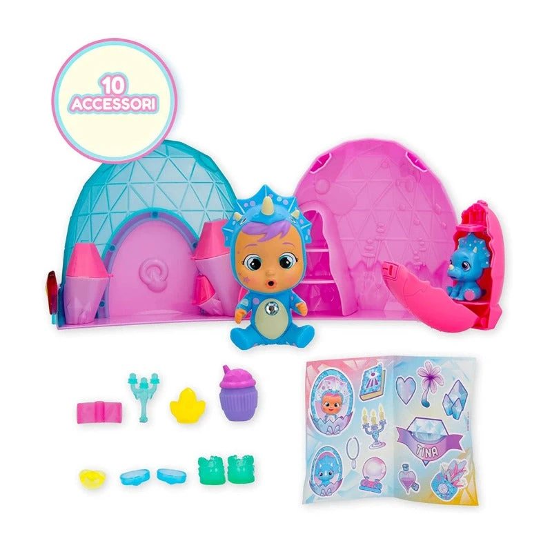 IMC TOYS Cry Babies Magic Tears, Bambole Icy World Dinos 4 IMC TOYS Cry Babies Magic Tears, Bambole Icy World Dinos - immagine 2