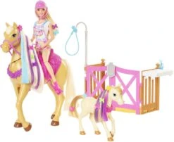 MATTEL Il Ranch Di Barbie, Bambola Con Cavalli E 20 Accessori -Mattel Negozio il ranch di barbie mattel