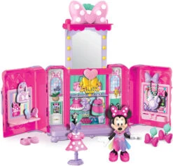 Just Play Armadio Di Minnie, Playset Disney Topolina Con Bambola E Accessori Fashion -Mattel Negozio minnie mouse glam n glow playset cabina armadio