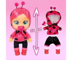 IMC TOYS Cry Babies Lady Dressy, Nuova Bambola Coccinella 2.0 Con Capelli Veri -Mattel Negozio nuova cry babies lady