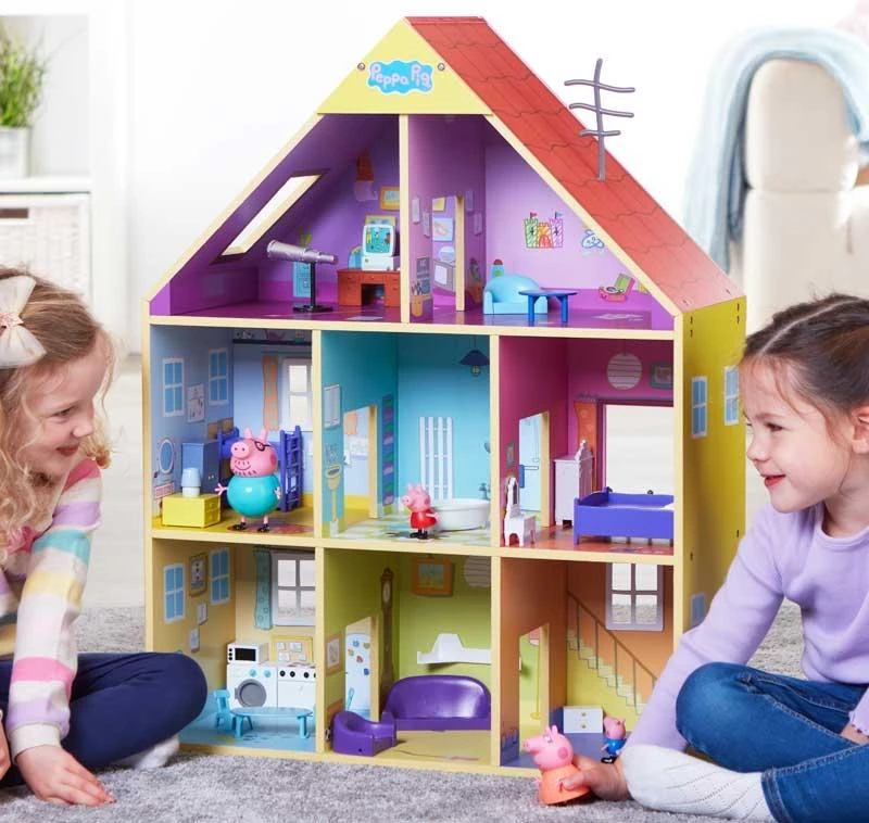 GIOCHI PREZIOSI Peppa Pig Casa In Legno Arredata 5 GIOCHI PREZIOSI Peppa Pig Casa In Legno Arredata - immagine 3
