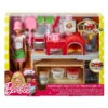MATTEL Barbie Pizzeria Con Bambola, Tavolo ,Forno E Plastilina