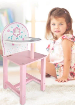 Seggiolone In Legno Per Bambole -Mattel Negozio sedia in legno per bambole