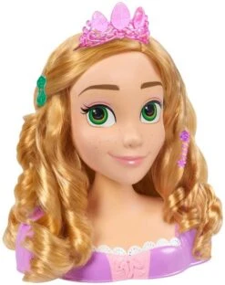 Just Play Disney Rapunzel Testa Acconciature Styling -Mattel Negozio testa bambola principessa rapunzel da pettinare
