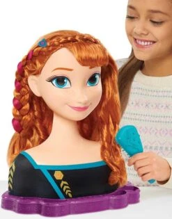Disney Frozen 2 - Anna Testa Acconciature Styling Deluxe -Mattel Negozio testa da pettinare giocattolo