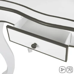 Specchiera Con Sgabello In Legno, Toeletta Da Trucco Per Bambine -Mattel Negozio toeletta da trucco giocattolo